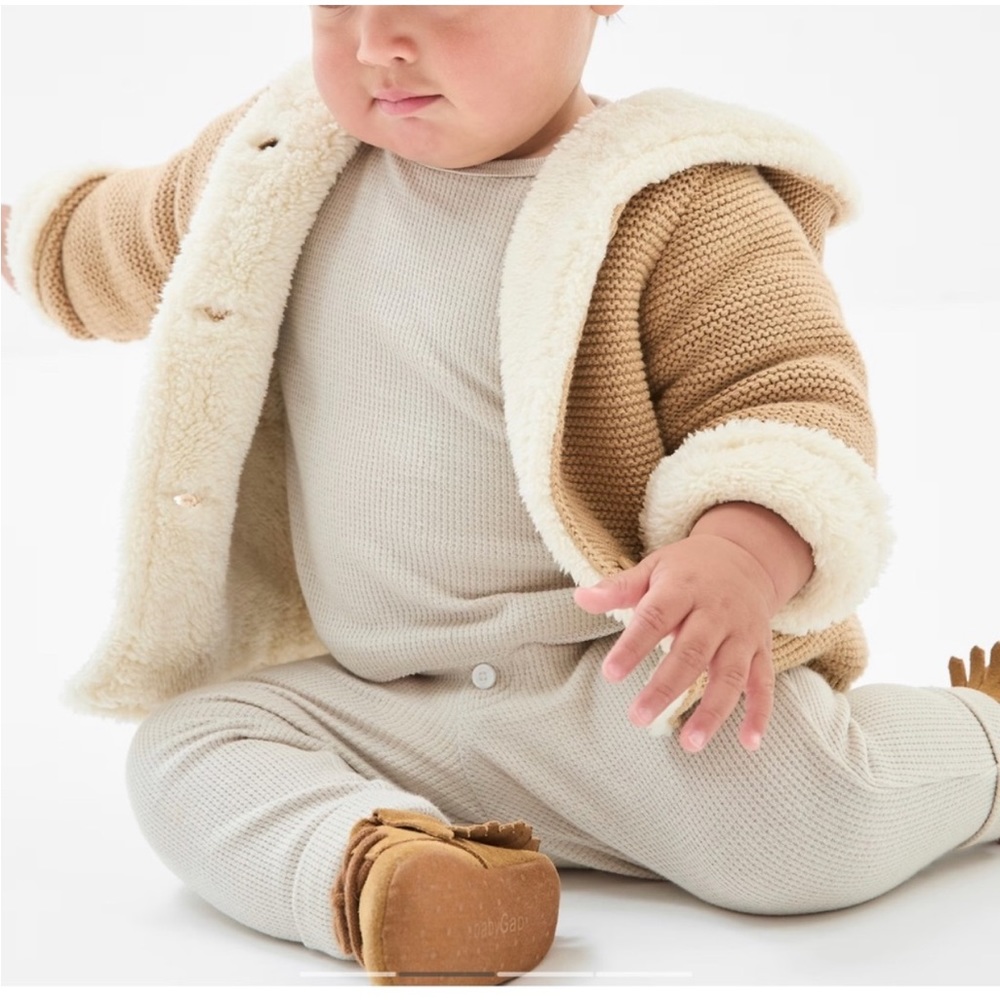 baby Gap Sherpa lined cardigan